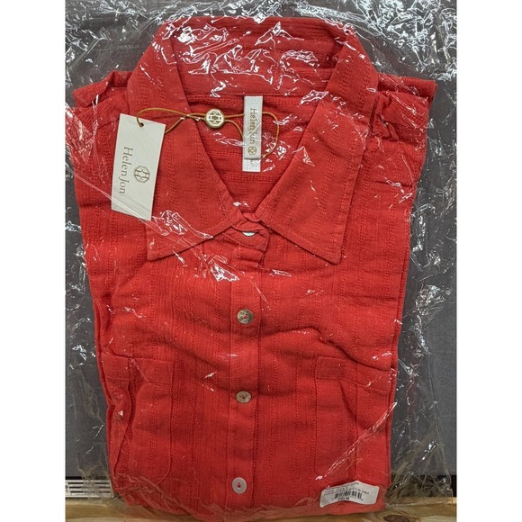 Helen Jon Dresses & Skirts - New Helen Jon Relaxed Shirt Dress Red Coral Size Small MSRP $104